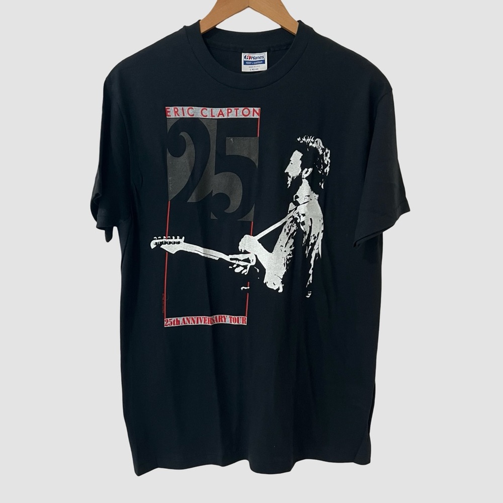 Vintage 1988 Eric Clapton 25th Anniversary Tour T Shirt L 42-44 NWOT